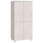 vidaXL Kleiderschrank HAMAR Weiß 89x50x180 cm Massivholz Kiefer vidaXL Kleiderschrank HAMAR Weiß 89x50x180 cm Massivholz Kiefer