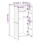 vidaXL Kleiderschrank HAMAR Weiß 89x50x180 cm Massivholz Kiefer vidaXL Kleiderschrank HAMAR Weiß 89x50x180 cm Massivholz Kiefer