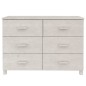 vidaXL Sideboard HAMAR Weiß 113x40x80 cm Massivholz Kiefer vidaXL Sideboard HAMAR Weiß 113x40x80 cm Massivholz Kiefer