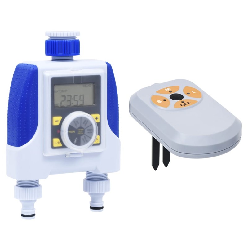 vidaXL Elektronische Bewässerungsuhr 2-fach mit Feuchtigkeitssensor vidaXL Elektronische Bewässerungsuhr 2-fach mit Feuchtigkeitssensor