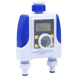 vidaXL Elektronische Bewässerungsuhr 2-fach mit Feuchtigkeitssensor
