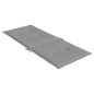 vidaXL Gartenstuhlauflagen für Hochlehner 4 Stk. Grau 120x50x3cm Stoff vidaXL Gartenstuhlauflagen für Hochlehner 4 Stk. Grau 120x50x3cm Stoff