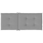 vidaXL Gartenstuhlauflagen für Hochlehner 4 Stk. Grau 120x50x3cm Stoff vidaXL Gartenstuhlauflagen für Hochlehner 4 Stk. Grau 120x50x3cm Stoff