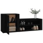 vidaXL Schuhschrank Schwarz 130x35x54 cm Holzwerkstoff vidaXL Schuhschrank Schwarz 130x35x54 cm Holzwerkstoff