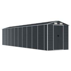 vidaXL Gerätehaus Anthrazit 191x895x198 cm Verzinkter Stahl