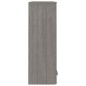 vidaXL Highboard-Oberteil HAMAR Hellgrau 85x35x100 cm Massivholz vidaXL Highboard-Oberteil HAMAR Hellgrau 85x35x100 cm Massivholz