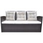 vidaXL 6-tlg. Garten-Essgruppe mit Auflagen Poly Rattan Braun vidaXL 6-tlg. Garten-Essgruppe mit Auflagen Poly Rattan Braun