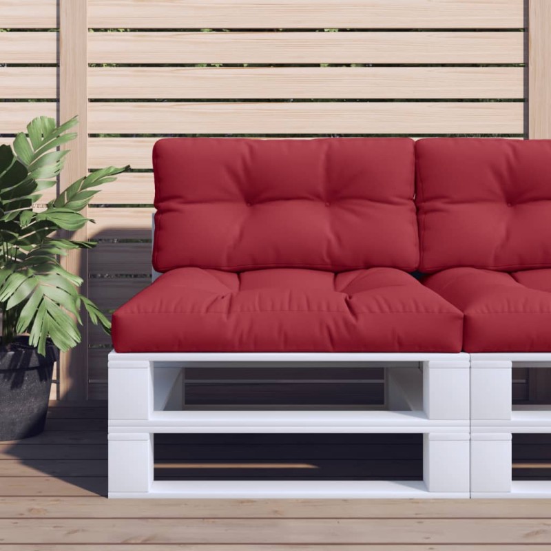 vidaXL Palettenkissen Weinrot 70x40x12 cm Stoff vidaXL Palettenkissen Weinrot 70x40x12 cm Stoff