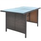 vidaXL 6-tlg. Garten-Essgruppe mit Auflagen Poly Rattan Braun vidaXL 6-tlg. Garten-Essgruppe mit Auflagen Poly Rattan Braun