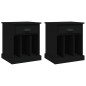 vidaXL Nachttische 2 Stk. Schwarz 43x36x50 cm vidaXL Nachttische 2 Stk. Schwarz 43x36x50 cm