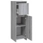 vidaXL Badschrank Grau Sonoma 30x30x95 cm Holzwerkstoff vidaXL Badschrank Grau Sonoma 30x30x95 cm Holzwerkstoff