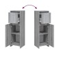vidaXL Badschrank Grau Sonoma 30x30x95 cm Holzwerkstoff vidaXL Badschrank Grau Sonoma 30x30x95 cm Holzwerkstoff