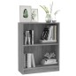 vidaXL Bücherregal Grau Sonoma 60x24x74,5 cm Holzwerkstoff vidaXL Bücherregal Grau Sonoma 60x24x74,5 cm Holzwerkstoff