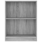 vidaXL Bücherregal Grau Sonoma 60x24x74,5 cm Holzwerkstoff vidaXL Bücherregal Grau Sonoma 60x24x74,5 cm Holzwerkstoff
