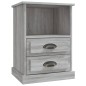 vidaXL Nachttische 2 Stk. Grau Sonoma 43x36x60 cm vidaXL Nachttische 2 Stk. Grau Sonoma 43x36x60 cm