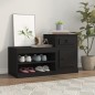 vidaXL Schuhschrank Schwarz 100x42x60 cm Holzwerkstoff vidaXL Schuhschrank Schwarz 100x42x60 cm Holzwerkstoff