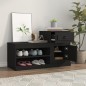 vidaXL Schuhschrank Schwarz 100x42x60 cm Holzwerkstoff vidaXL Schuhschrank Schwarz 100x42x60 cm Holzwerkstoff