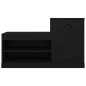 vidaXL Schuhschrank Schwarz 100x42x60 cm Holzwerkstoff vidaXL Schuhschrank Schwarz 100x42x60 cm Holzwerkstoff