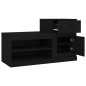 vidaXL Schuhschrank Schwarz 100x42x60 cm Holzwerkstoff vidaXL Schuhschrank Schwarz 100x42x60 cm Holzwerkstoff