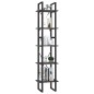 vidaXL Bücherregal 5 Fächer Grau 40x30x175 cm Massivholz Kiefer vidaXL Bücherregal 5 Fächer Grau 40x30x175 cm Massivholz Kiefer