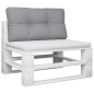 vidaXL Palettenkissen Grau 70x40x12 cm Stoff vidaXL Palettenkissen Grau 70x40x12 cm Stoff