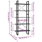 vidaXL Bücherregal 5 Fächer Grau 80x30x175 cm Holzwerkstoff vidaXL Bücherregal 5 Fächer Grau 80x30x175 cm Holzwerkstoff