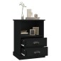 vidaXL Nachttische 2 Stk. Schwarz 43x36x60 cm vidaXL Nachttische 2 Stk. Schwarz 43x36x60 cm