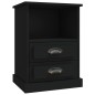 vidaXL Nachttische 2 Stk. Schwarz 43x36x60 cm vidaXL Nachttische 2 Stk. Schwarz 43x36x60 cm