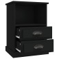 vidaXL Nachttische 2 Stk. Schwarz 43x36x60 cm vidaXL Nachttische 2 Stk. Schwarz 43x36x60 cm