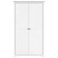 vidaXL Kleiderschrank BODO Weiß 101x52x176,5 cm Massivholz Kiefer vidaXL Kleiderschrank BODO Weiß 101x52x176,5 cm Massivholz Kiefer