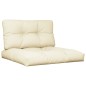 vidaXL Palettenkissen 2-tlg. Creme Stoff vidaXL Palettenkissen 2-tlg. Creme Stoff