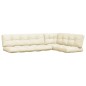 vidaXL Palettenkissen 5-tlg. Creme Stoff vidaXL Palettenkissen 5-tlg. Creme Stoff