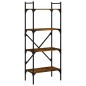 vidaXL Bücherregal 4 Fächer Räuchereiche 56x31,5x138,5cm Holzwerkstoff vidaXL Bücherregal 4 Fächer Räuchereiche 56x31,5x138,5cm Holzwerkstoff