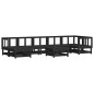 vidaXL 8-tlg. Garten-Lounge-Set mit Kissen Schwarz Massivholz vidaXL 8-tlg. Garten-Lounge-Set mit Kissen Schwarz Massivholz