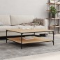 vidaXL Couchtisch Sonoma-Eiche 100x100x40 cm Holzwerkstoff vidaXL Couchtisch Sonoma-Eiche 100x100x40 cm Holzwerkstoff