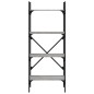 vidaXL Bücherregal 4 Fächer Grau Sonoma 56x31,5x138,5 cm Holzwerkstoff vidaXL Bücherregal 4 Fächer Grau Sonoma 56x31,5x138,5 cm Holzwerkstoff