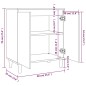 vidaXL Sideboard Grau Sonoma 60x35x70 cm Holzwerkstoff vidaXL Sideboard Grau Sonoma 60x35x70 cm Holzwerkstoff