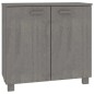 vidaXL Sideboard HAMAR Hellgrau 85x35x80 cm Massivholz Kiefer vidaXL Sideboard HAMAR Hellgrau 85x35x80 cm Massivholz Kiefer