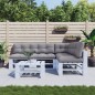 vidaXL Palettenkissen 5-tlg. Grau Stoff vidaXL Palettenkissen 5-tlg. Grau Stoff