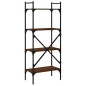 vidaXL Bücherregal 4 Fächer Braun Eiche 56x31,5x138,5 cm Holzwerkstoff vidaXL Bücherregal 4 Fächer Braun Eiche 56x31,5x138,5 cm Holzwerkstoff