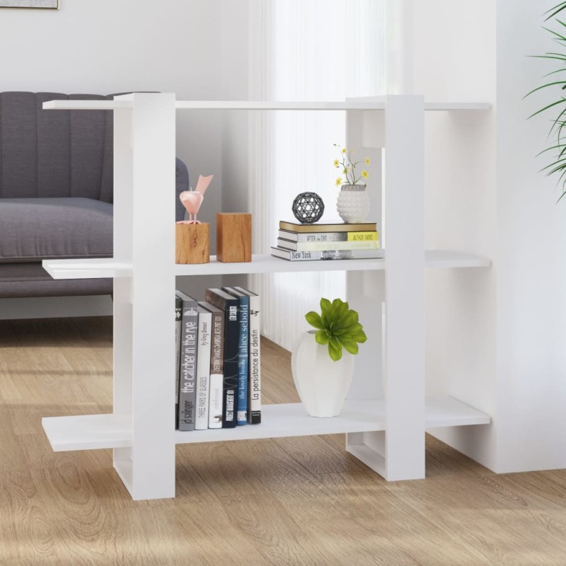 vidaXL Bücherregal/Raumteiler Weiß 100×30×87 cm vidaXL Bücherregal/Raumteiler Weiß 100×30×87 cm