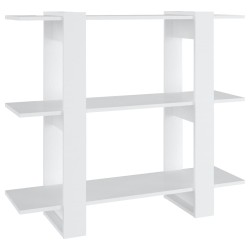 vidaXL Bücherregal/Raumteiler Weiß 100×30×87 cm
