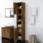 vidaXL Badezimmerschrank Räuchereiche 30x30x183,5 cm Holzwerkstoff vidaXL Badezimmerschrank Räuchereiche 30x30x183,5 cm Holzwerkstoff