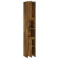 vidaXL Badezimmerschrank Räuchereiche 30x30x183,5 cm Holzwerkstoff vidaXL Badezimmerschrank Räuchereiche 30x30x183,5 cm Holzwerkstoff