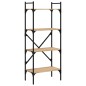 vidaXL Bücherregal 4 Fächer Sonoma-Eiche 56x31,5x138,5cm Holzwerkstoff vidaXL Bücherregal 4 Fächer Sonoma-Eiche 56x31,5x138,5cm Holzwerkstoff
