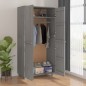 vidaXL Kleiderschrank HAMAR Hellgrau 89x50x180 cm Massivholz Kiefer vidaXL Kleiderschrank HAMAR Hellgrau 89x50x180 cm Massivholz Kiefer