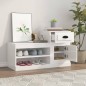 vidaXL Schuhschrank Hochglanz-Weiß 100x42x60 cm Holzwerkstoff vidaXL Schuhschrank Hochglanz-Weiß 100x42x60 cm Holzwerkstoff