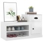 vidaXL Schuhschrank Hochglanz-Weiß 100x42x60 cm Holzwerkstoff vidaXL Schuhschrank Hochglanz-Weiß 100x42x60 cm Holzwerkstoff
