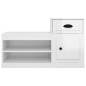 vidaXL Schuhschrank Hochglanz-Weiß 100x42x60 cm Holzwerkstoff vidaXL Schuhschrank Hochglanz-Weiß 100x42x60 cm Holzwerkstoff