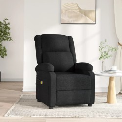 vidaXL Massagesessel Elektrisch Schwarz Stoff